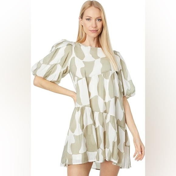 MOON RIVER womens Geo Print Mini Dress Size L (a2 - Picture 1 of 11